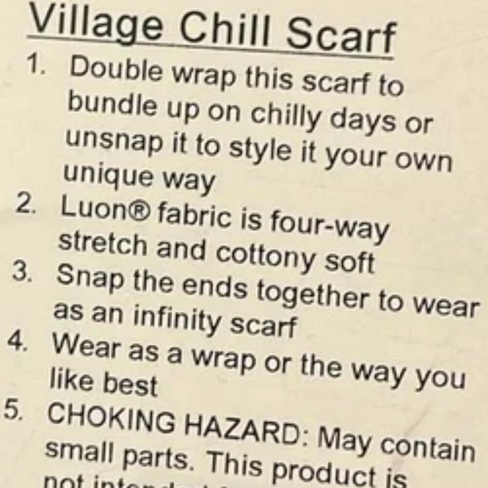 Ivivva Girl by Lululemon 🍋Village Chill Scarf Infinity blue - Picture 4 of 4